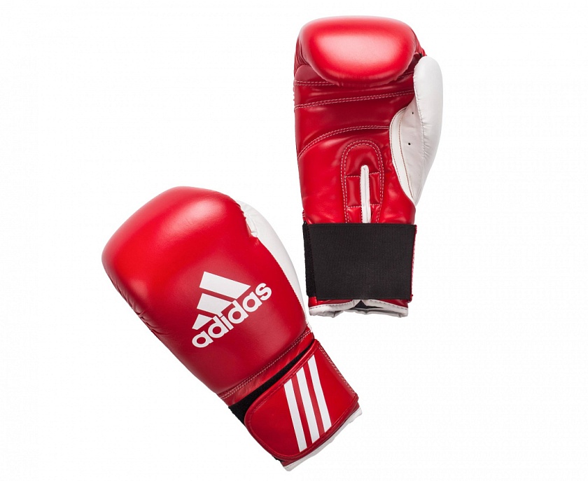 Купить перчатки боксерские adidas response красно-белые по цене 2 474.80 ₽ в магазине VersusBox.ru