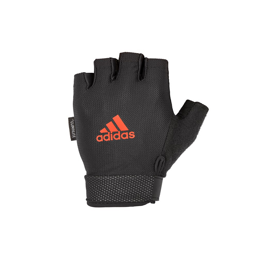 Перчатки для фитнеса Adidas (черный/красный) размер S в интернет-магазине VersusBox.ru