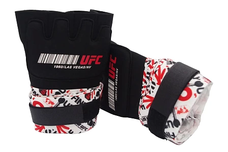 Гелевые бинты UFC Gel Glove Wraps, RD/WH, L/XL в интернет-магазине VersusBox.ru