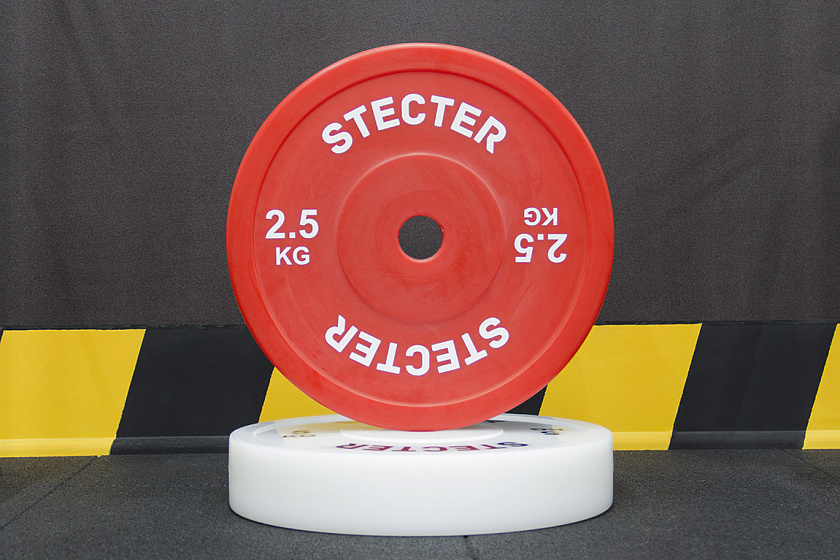 Технический диск для штанги 2,5 кг STECTER (D=450 мм, пластик) в интернет-магазине VersusBox.ru