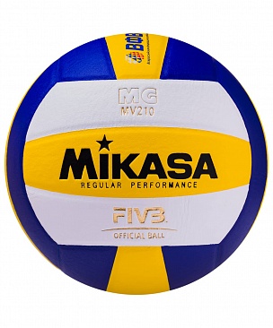 Волейбольный мяч Mikasa MV 210 желто-синий-белый в интернет-магазине VersusBox.ru