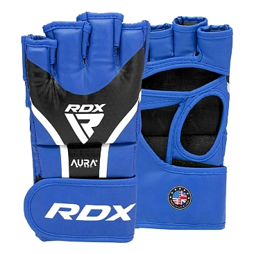 Перчатки RDX GRAPPLING AURA PLUS T-17 L син/черн. в интернет-магазине VersusBox.ru