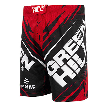 MMi-3922 Шорты MMA IMMAF approved красные в интернет-магазине VersusBox.ru