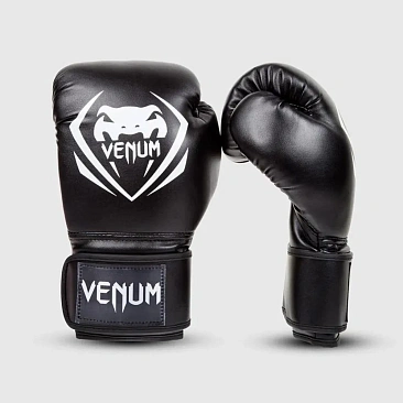 Venum Contender Boxing Gloves - Black в интернет-магазине VersusBox.ru
