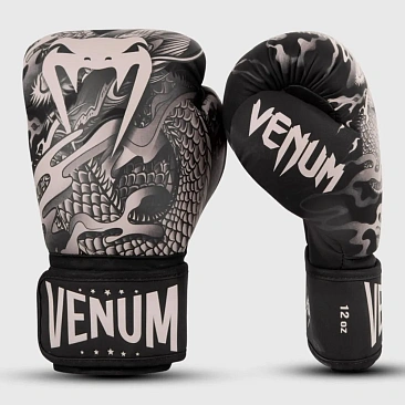 Venum Dragon's Flight Boxing Gloves - Black/Sand в интернет-магазине VersusBox.ru