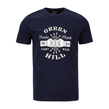 TSB-10431 Футболка GREEN HILL FIGHT WEAR 1964 темно-синяя в интернет-магазине VersusBox.ru