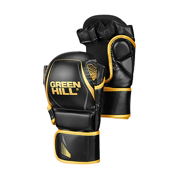 MMI-603GH Гибридные перчатки для MMA черно-золотые в интернет-магазине VersusBox.ru