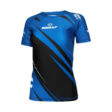RGI-4021w Рашгард RASH GUARD IMMAF approved женский черно-синий в интернет-магазине VersusBox.ru