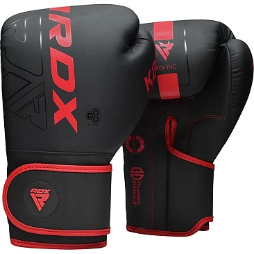 Перчатки тренировочные RDX F6 10oz черн/красн. мат. в интернет-магазине VersusBox.ru