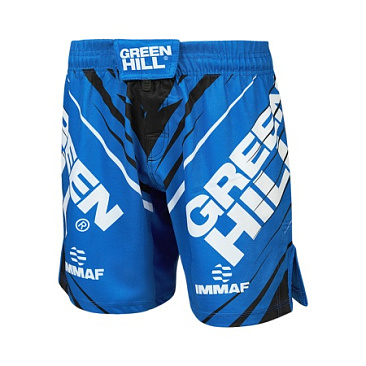 MMI-4022w Шорты MMA SHORT IMMAF approved женские черно-синие в интернет-магазине VersusBox.ru
