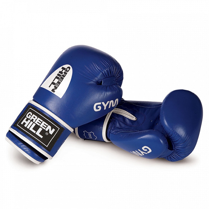 Купить перчатки боксерские green hill gym синие по цене 5 290 ₽ в магазине VersusBox.ru