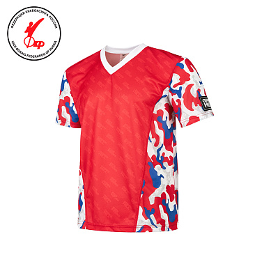 KT-2090K-032 Kickbоxing T-shirt Mesh Camo красная детская в интернет-магазине VersusBox.ru