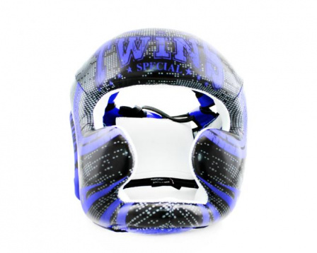 Боксерский шлем Twins Fhgl3-tw5черно-синий в интернет-магазине VersusBox.ru