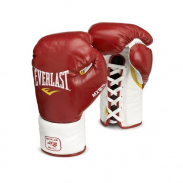 Боксерские перчатки Everlast MX Pro Fight боевые красные в интернет-магазине VersusBox.ru