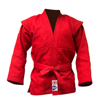 Куртка для самбо Green Hill FIAS Approved (Лицензия FIAS) красная  в интернет-магазине VersusBox.ru