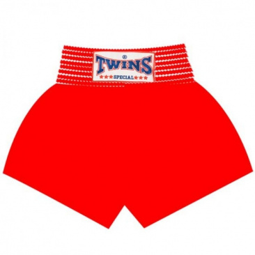 Шорты  Twins thai  boxing  shorts красные в интернет-магазине VersusBox.ru