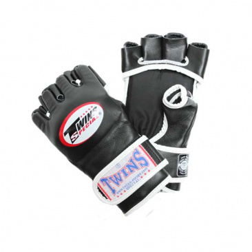 Перчатки mma twins ggl6 grappling gloves черно-белые в интернет-магазине VersusBox.ru