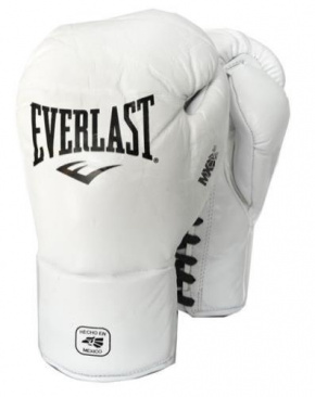 Боксерские перчатки Everlast MX Pro Fight боевые белые в интернет-магазине VersusBox.ru