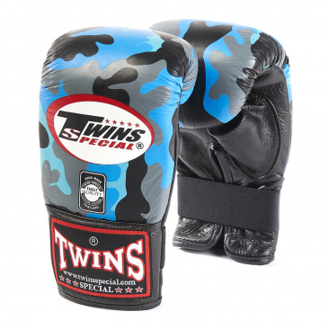 Перчатки боксерские снарядные Twins ftbgl1h-ar fancy training bag gloves синие в интернет-магазине VersusBox.ru