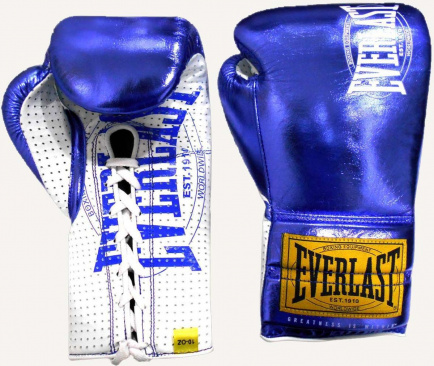 Боксерские перчатки Everlast 1910 Classic боевые синие в интернет-магазине VersusBox.ru