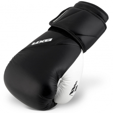 PunchTown боксерские тренировочные перчатки черно-белые BXR SPAR2 в интернет-магазине VersusBox.ru