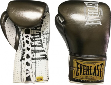 Боксерские перчатки Everlast 1910 Classic боевые металлик в интернет-магазине VersusBox.ru