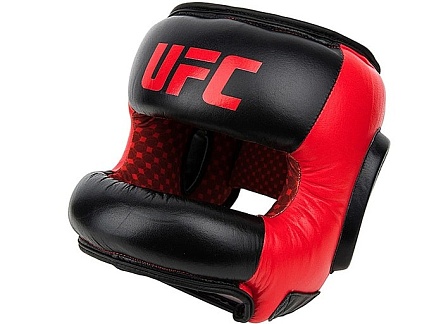 Шлем боксерский с бампером UFC RD/BK размер S в интернет-магазине VersusBox.ru