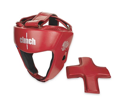 Шлем боксерский Clinch Olimp Dual красный в интернет-магазине VersusBox.ru